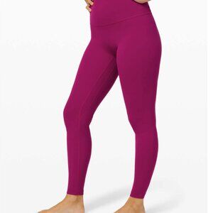 Lululemon Align Pant II 28" Women's Size 6 Deep Fuchsia Legging Soft Cute